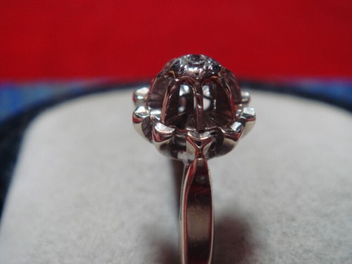 Bague solitaire ancien - , diamant