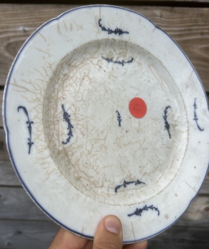 Assiette porcelaine tendre - tendre, de