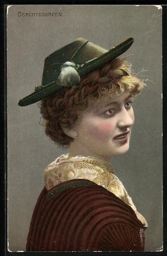 Carte postale femme - , de