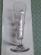 Ancien grand verre a Absinthe à pastille XIX ème h 23 cm