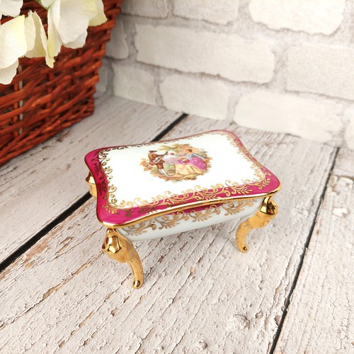 Boîte vintage bijoux - vintage, à