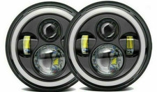 Phare Rond Noir LED DOT 7''