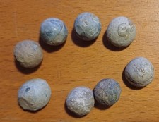 Lot de 8 balles boule de Mousquet - Champ de bataille France - Napoléon - 2#