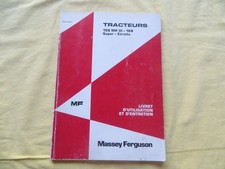 Tracteur MASSEY FERGUSON 158 MK III et 168 - utilisation et entretien - 1976