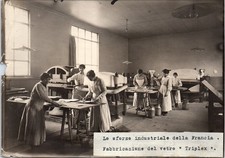 PHOTO ORIGINALE 1914-1918 [17X13] fabrication du verre triplex.