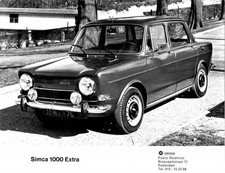 (Catalogue) photo presse Simca 1000 série spéciale Extra 1976 NL