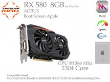  AMD RADEON RX 580 8GB ram DDR5  (Bootscreen)  for Mac Pro 4.1 / 5.1 Aorus