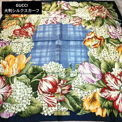 Grande écharpe gucci marine - gucci,