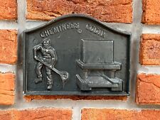ANCIENNE PLAQUE DE CHEMINÉE DÉCOR MURAL EN FONTE FONDEUR DES CHEMINÉES GODIN