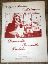 Grégoire Brainin Moineau Deauville Trouville Pastels Ed d'arts 1982 tirage limit
