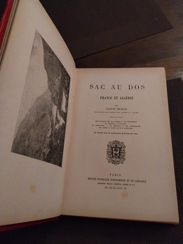 Rare livre ancien - sac, dos