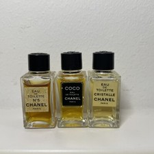 Miniature de parfum collection : Chanel EDT n°5 + coco + cristalle, plein