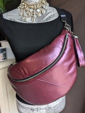 Sac banane XL en simili cuir et molletonné doudoune doublé tissu ameublement DIY