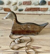 Art Populaire Ancien Appelant Chasse Canard Foulque Poule d’eau en Bois