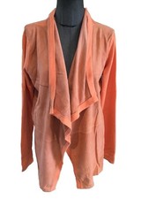 Superbe Veste Gilet Corail Coton Cachemire Daim Max&Moi 40 Tbe