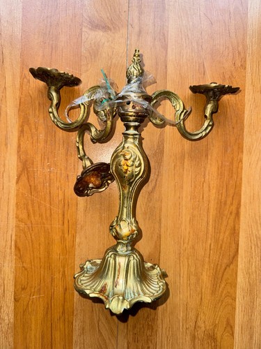 Chandelier bronze doré - , style