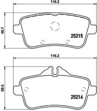 Plaquettes de frein P 50 100