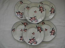 Lot de 6 assiettes plates en