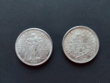 LOT DE 2 PIECES  DE  5 FRANCS