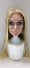 Silicone Sex Doll Head Real Oral Sex Tongue Mobile Jaw Implanted Hair for Men