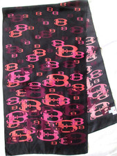 - BRACCIALINI  Écharpe soie  TBEG  vintage  44x155 cm