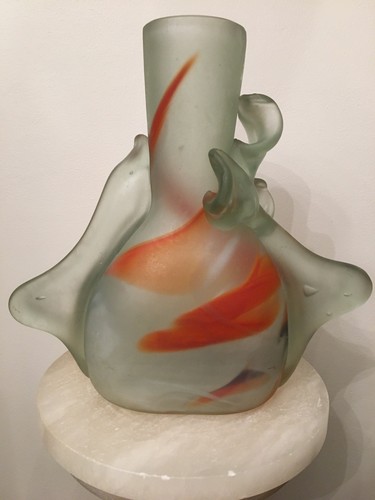 Vase pate verre signe - pate,