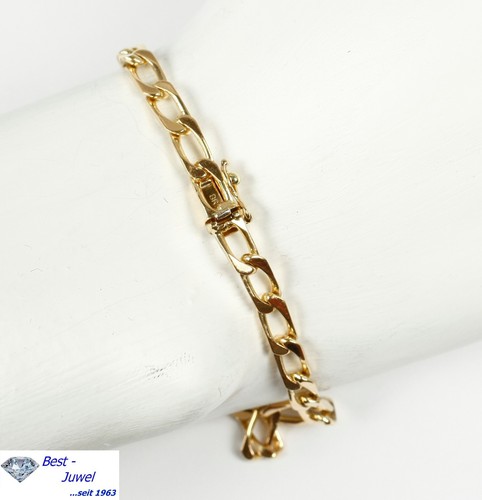 Bracelet chaîne panzer - chaîne, or