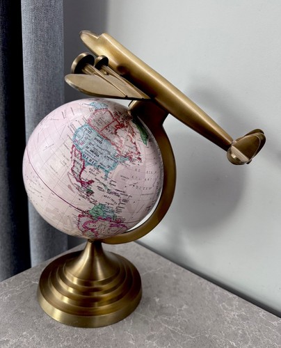 Sculpture globe avion - de, d'avion