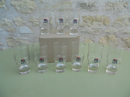 Lot verres pastis pernod - 9,
