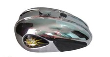 Réservoir d'essence chromé BSA C11G C12 + genouillère + robinet + capuchon...