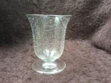 VASE CRISTAL GRAVÉ BACCARAT MICHELANGELO ART DÉCO 