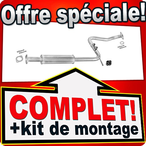 Silencieux intermédiaire pour - silencieux,