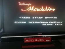 jeu cartouche originale PAL SEGA MASTER SYSTEM ALADDIN Disney