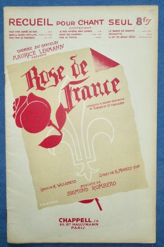 Opérette rose france - opÉrette, de
