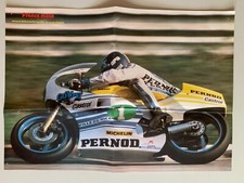 POSTER FRANCE MOTO JACQUES BOLLE ET LA PERNOD 250