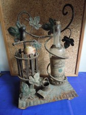 Ancien  Présentoir à Bouteille de Vin  Cave Fer Forgé