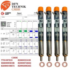 4x EJBR01801A Injecteur Delphi Renault Kangoo 1.5 DCI 1660 093 84R EJBR01801Z
