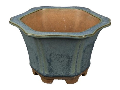 Pot bonsaï hexagonal - pot,