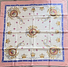 Foulard/Shawl/Scal★Foulard en soie 100% -roulotté main 38g★Silk SCARF