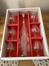 Service À Liqueur De Cerise Eau De Vie Alsacien Taillé À La Main Verre