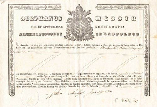 Vieux papier 1847 bulle - vieux,