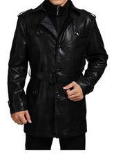 Veste mi-longue trench-coat en