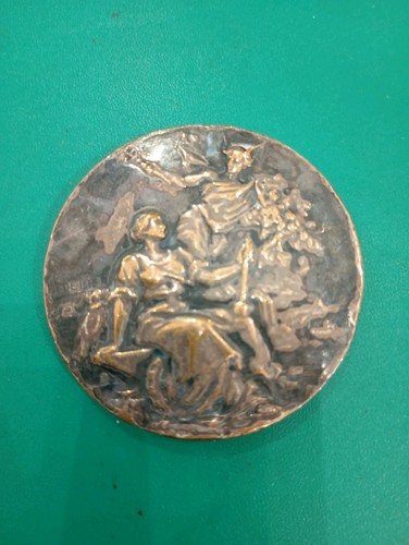 Medaille bronze argentee art