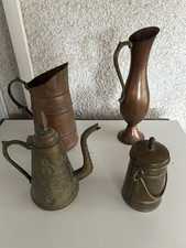 Lot Objets Cuivre Anciens 