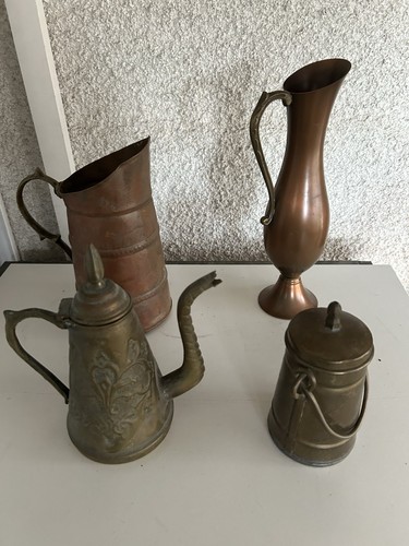 Lot objets cuivre anciens - anciens,