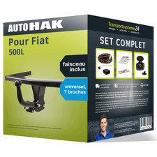 Attelage pour Fiat 500L 12-17 col de cygne Auto Hak + Faisceau u. 7 broches TOP