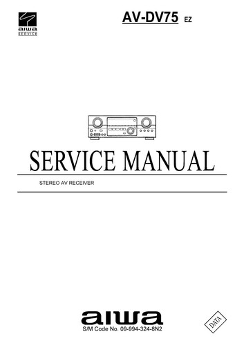 Service manual guide for aiwa - for,