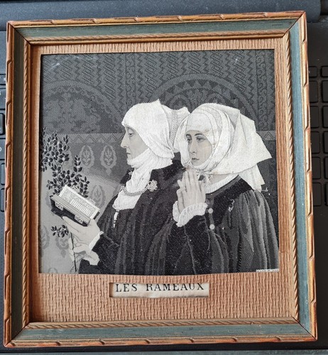 Tableau ancien soierie - tableau,