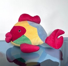 Peluche poisson multicolore