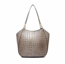 Grey Crocodile Embossed